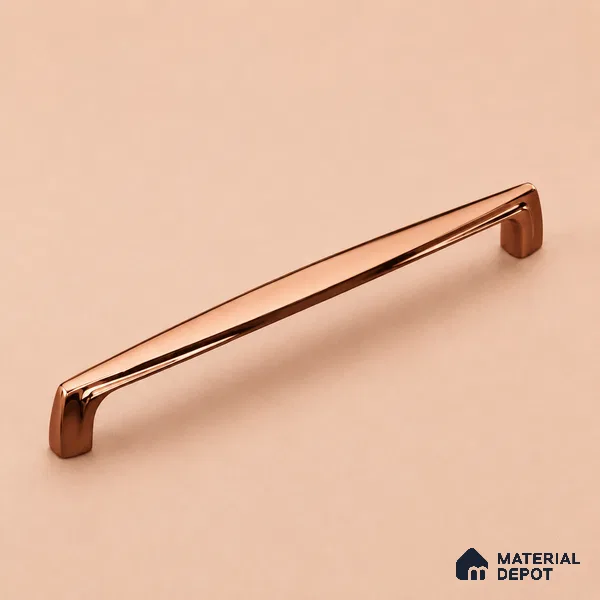 Ottr Zinc Cabinet Handle HA 00153 D Rose Gold Finish - 96mm | 2 Years Warranty