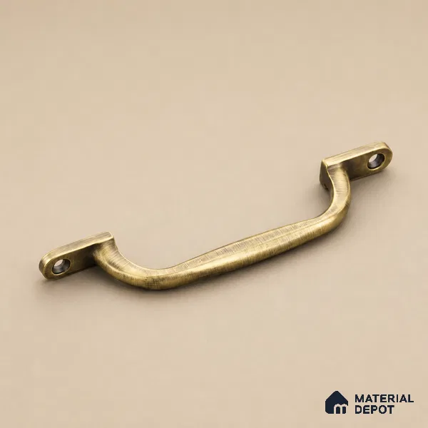 Ottr Zinc Cabinet Handle HA 00154 D Antique Brass Finish - 96mm | 2 Years Warranty