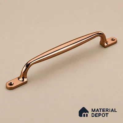 Ottr Zinc Cabinet Handle HA 00154 G Rose Gold Finish - 96mm | 2 Years Warranty