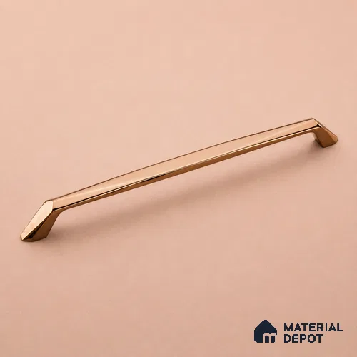 Ottr Zinc Cabinet Handle HA 00156 G Rose Gold Finish - 96mm | 2 Years Warranty
