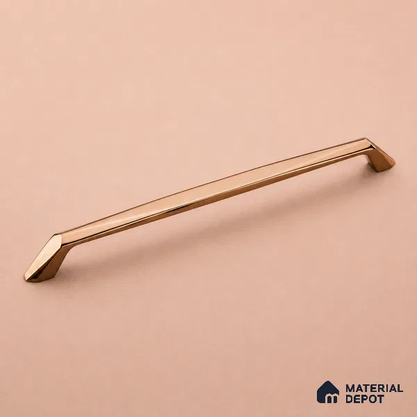 Ottr Zinc Cabinet Handle HA 00156 G Rose Gold Finish - 96mm | 2 Years Warranty