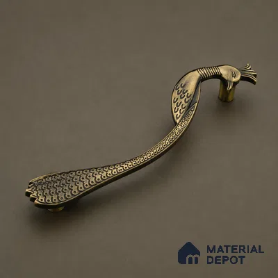 Ottr Zinc Cabinet Handle HA 00157 E Antique Brass Finish - 100mm | 2 Years Warranty