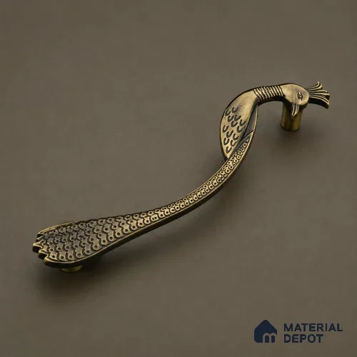 Ottr Zinc Cabinet Handle HA 00157 F Antique Brass Finish - 150mm | 2 Years Warranty