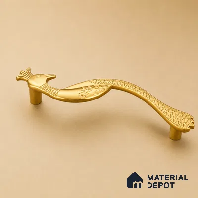 Ottr Zinc Cabinet Handle HA 00157 B Matte Gold Finish - 150mm | 2 Years Warranty
