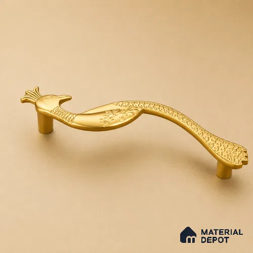 Ottr Zinc Cabinet Handle HA 00157 C Matte Gold Finish - 200mm | 2 Years Warranty