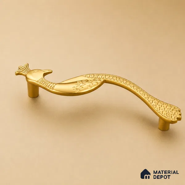Ottr Zinc Cabinet Handle HA 00157 C Matte Gold Finish - 200mm | 2 Years Warranty
