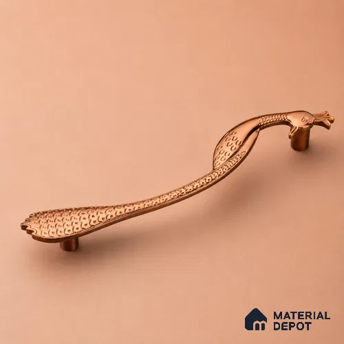 Ottr Zinc Cabinet Handle HA 00157 I Rose Gold Finish - 100mm | 2 Years Warranty