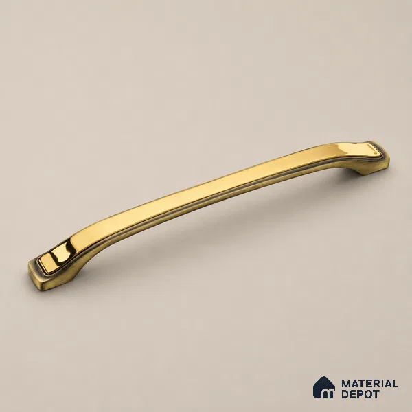 Ottr Zinc Cabinet Handle HA 00158 C Antique Brass Gold Finish - 224mm | 2 Years Warranty