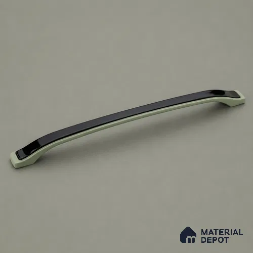 Ottr Zinc Cabinet Handle HA 00158 L Green Black Finish - 288mm | 2 Years Warranty