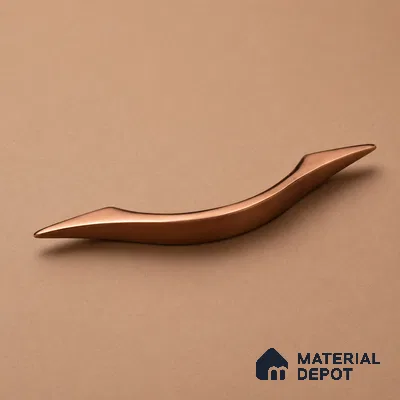 Ottr Zinc Cabinet Handle HA 00159 E Rose Gold Finish - 96mm | 2 Years Warranty