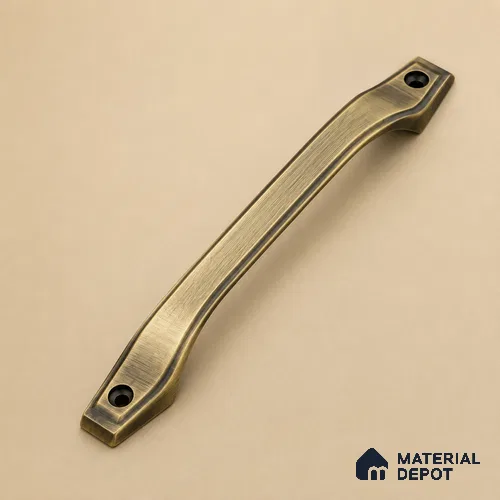 Ottr Zinc Cabinet Handle HA 00161 K Antique Brass Finish - 128mm | 2 Years Warranty