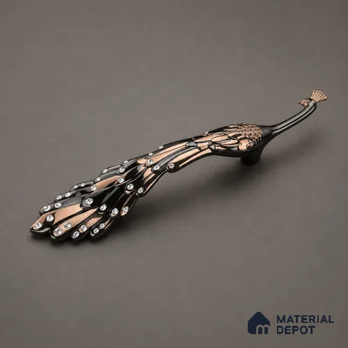 Ottr Zinc Cabinet Handle HA 00162 E Antique Brass Copper Finish - 160mm | 2 Years Warranty