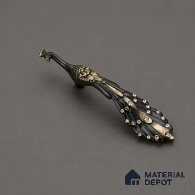 Ottr Zinc Cabinet Handle HA 00162 B Antique Brass Finish - 160mm | 2 Years Warranty