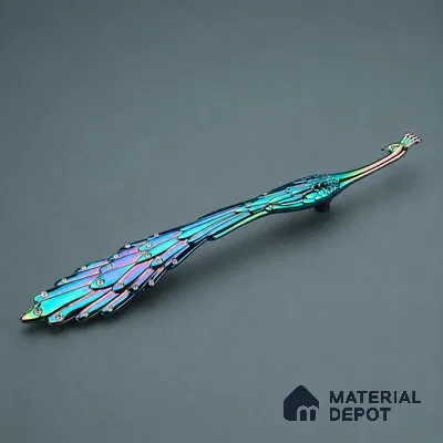 Ottr Zinc Cabinet Handle HA 00162 M Rainbow Finish - 96mm | 2 Years Warranty