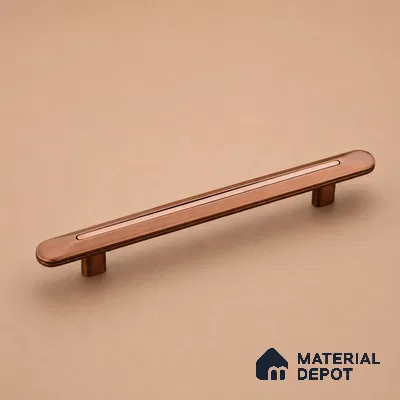 Ottr Zinc Cabinet Handle HA 00163 J Rose Gold Dual Tone Finish - 32mm | 2 Years Warranty