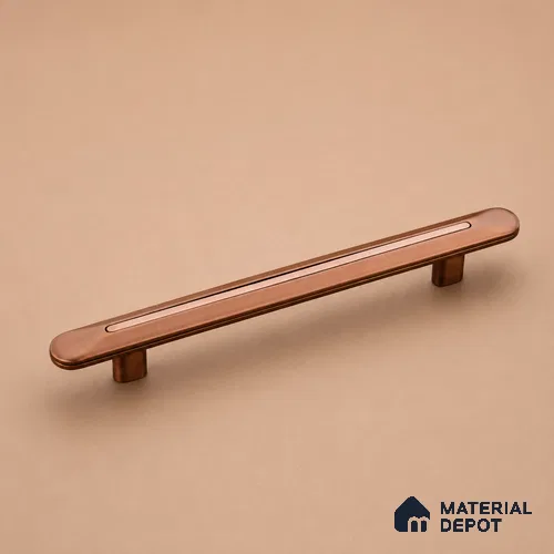 Ottr Zinc Cabinet Handle HA 00163 J Rose Gold Dual Tone Finish - 32mm | 2 Years Warranty