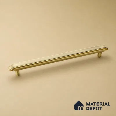 Ottr Zinc Cabinet Handle HA 00164 K Antique Brass Gold Finish - 224mm | 2 Years Warranty