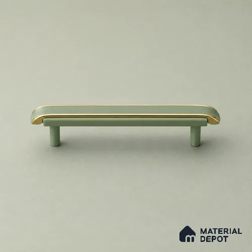 Ottr Zinc Cabinet Handle HA 00164 B Green Gold Finish - 160mm | 2 Years Warranty