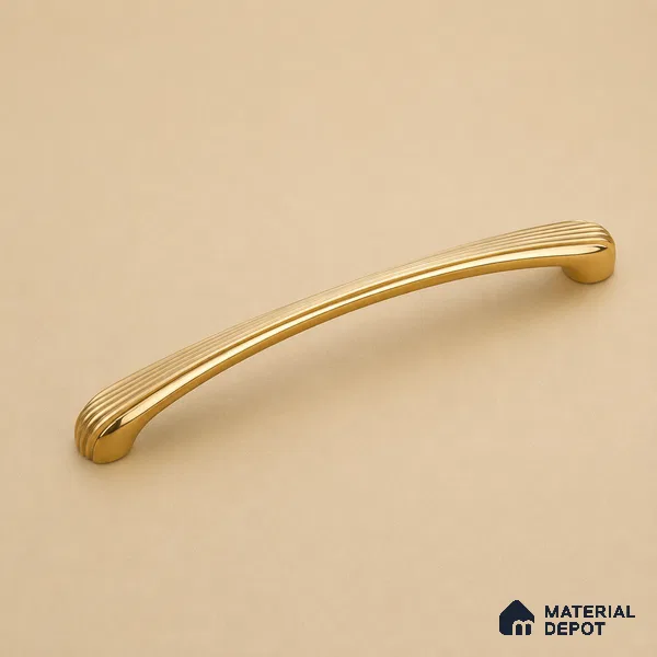 Ottr Zinc Cabinet Handle HA 00165 K Antique Brass Gold Finish - 224mm | 2 Years Warranty