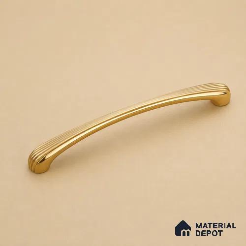 Ottr Zinc Cabinet Handle HA 00165 I Antique Brass Gold Finish - 96mm | 2 Years Warranty