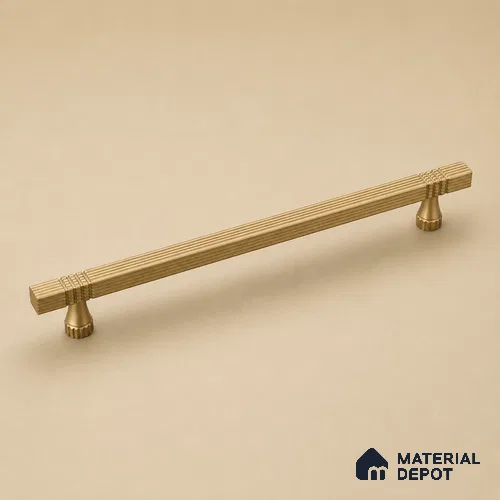 Ottr Aluminium Cabinet Handle HA 00168 W Antique Brass Finish - 160mm | 2 Years Warranty