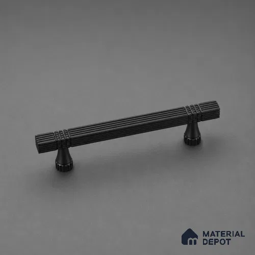 Ottr Aluminium Cabinet Handle HA 00168 L Black Finish - 576mm | 2 Years Warranty