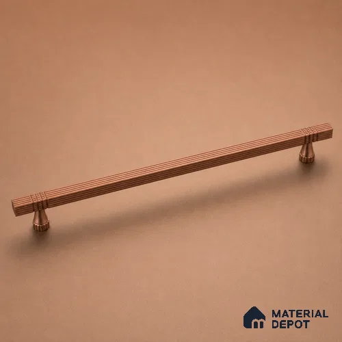Ottr Aluminium Cabinet Handle HA 00168 O Rose Gold Finish - 96mm | 2 Years Warranty