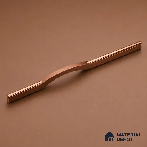 Ottr Aluminium Cabinet Handle HA 00169 G Bronze Rose Gold Finish - 8in | 2 Years Warranty