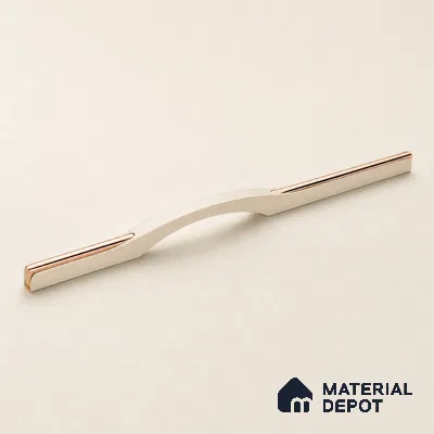 Ottr Aluminium Cabinet Handle HA 00169 AB White Pearl Rose Gold Finish - 24in | 2 Years Warranty