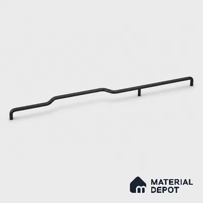 Ottr Stainless Steel Cabinet Handle HA 00174 G Black Finish - 12in | 2 Years Warranty