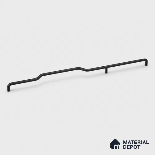 Ottr Stainless Steel Cabinet Handle HA 00174 G Black Finish - 12in | 2 Years Warranty