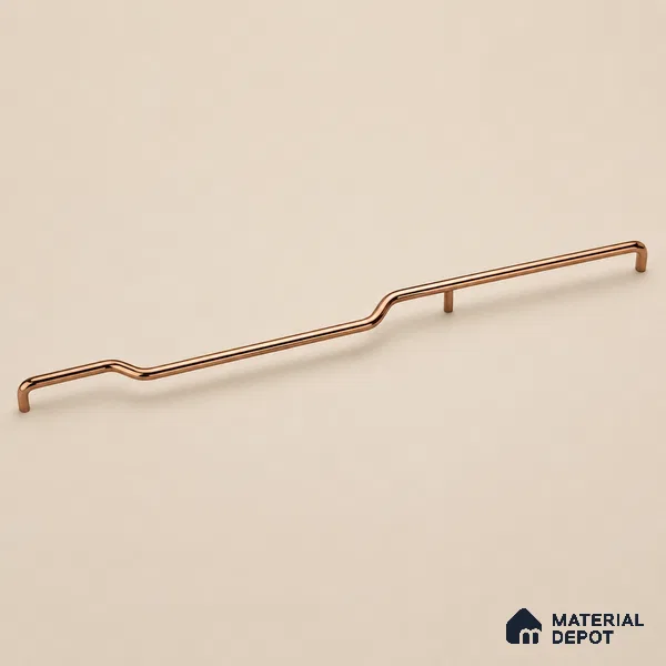 Ottr Stainless Steel Cabinet Handle HA 00174 D PVD Rose Gold Finish - 12in | 2 Years Warranty