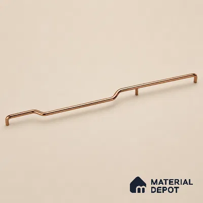Ottr Stainless Steel Cabinet Handle HA 00174 F PVD Rose Gold Finish - 36in | 2 Years Warranty