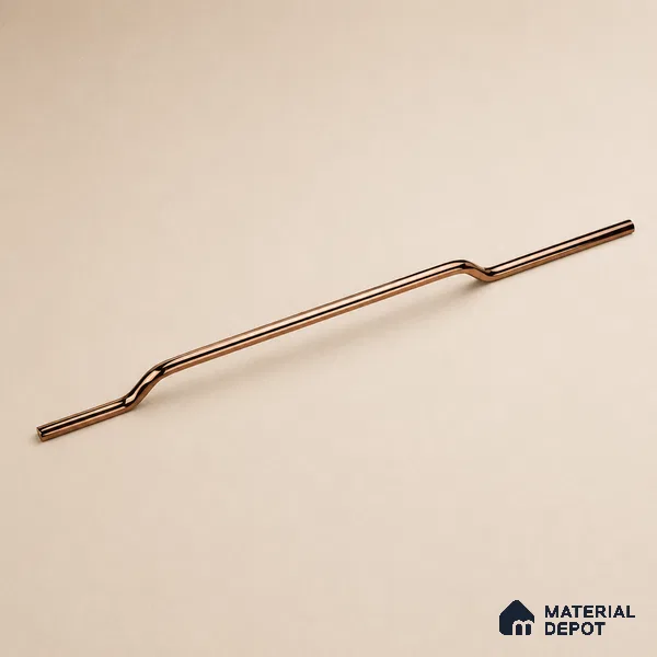 Ottr Stainless Steel Cabinet Handle HA 00175 D PVD Rose Gold Finish - 12in | 2 Years Warranty