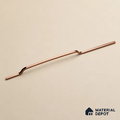 Ottr Stainless Steel Cabinet Handle HA 00176 D PVD Rose Gold Finish - 12in | 2 Years Warranty