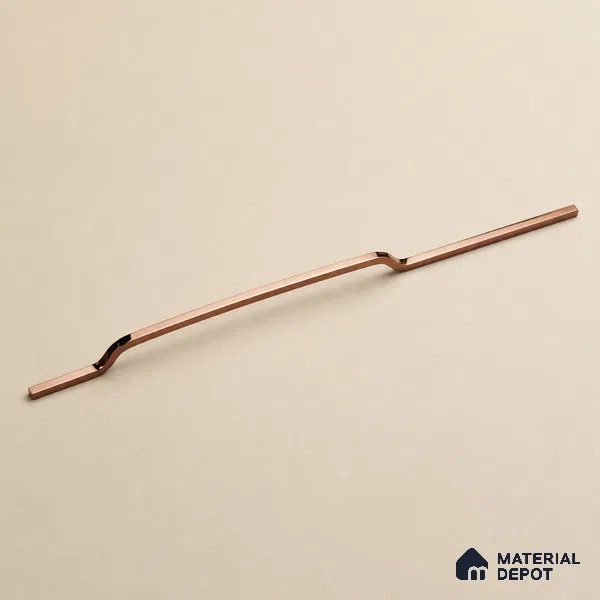Ottr Stainless Steel Cabinet Handle HA 00176 D PVD Rose Gold Finish - 12in | 2 Years Warranty