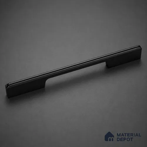 Ottr Aluminium Cabinet Handle HA 00178 B Black PVD Black Finish - 160mm | 2 Years Warranty