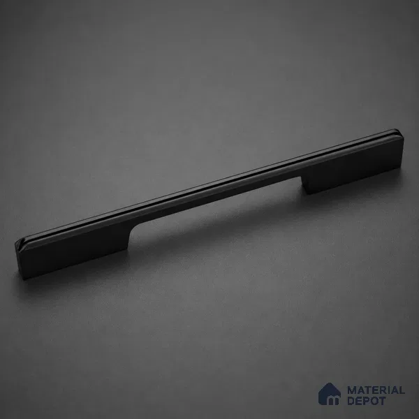 Ottr Aluminium Cabinet Handle HA 00178 D Black PVD Black Finish - 448mm | 2 Years Warranty