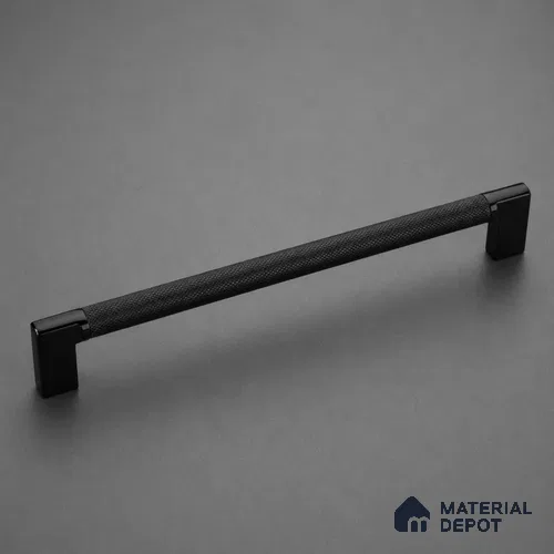Ottr Aluminium Cabinet Handle HA 00179 AF Green PVD Black Finish - 448mm | 2 Years Warranty