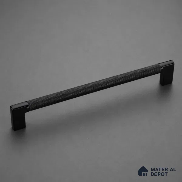 Ottr Aluminium Cabinet Handle HA 00179 AF Green PVD Black Finish - 448mm | 2 Years Warranty