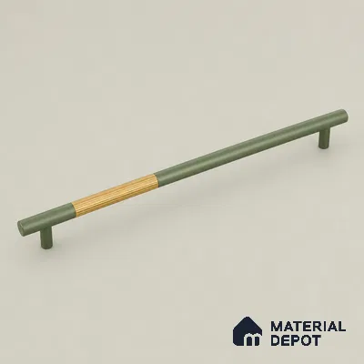 Ottr Aluminium Cabinet Handle HA 00179 Z Green PVD Gold Finish - 576mm | 2 Years Warranty