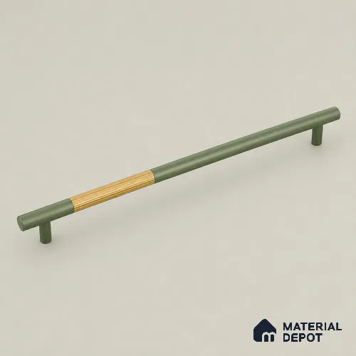 Ottr Aluminium Cabinet Handle HA 00179 Z Green PVD Gold Finish - 576mm | 2 Years Warranty