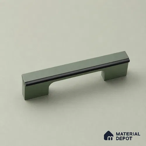 Ottr Aluminium Cabinet Handle HA 00180 X Green PVD Black Finish - 288mm | 2 Years Warranty
