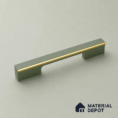 Ottr Aluminium Cabinet Handle HA 00180 Q Green PVD Gold Finish - 288mm | 2 Years Warranty
