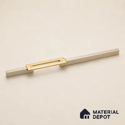 Ottr Aluminium Cabinet Handle HA 00181 M Stainless Steel PVD Gold Finish - 160mm | 2 Years Warranty