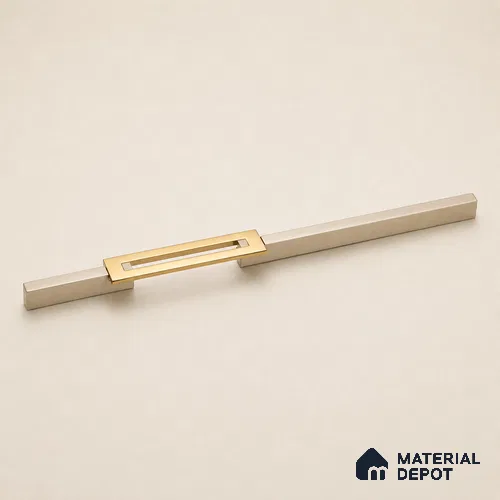 Ottr Aluminium Cabinet Handle HA 00181 Q Stainless Steel PVD Gold Finish - 896mm | 2 Years Warranty