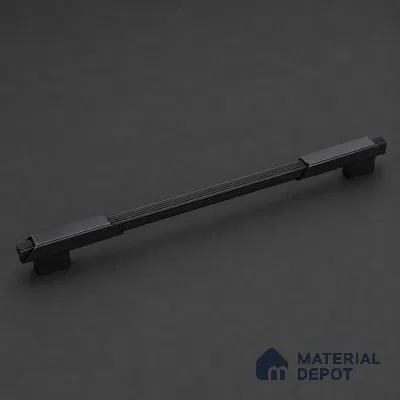 Ottr Aluminium Cabinet Handle HA 00182 B Black PVD Black Finish - 288mm | 2 Years Warranty