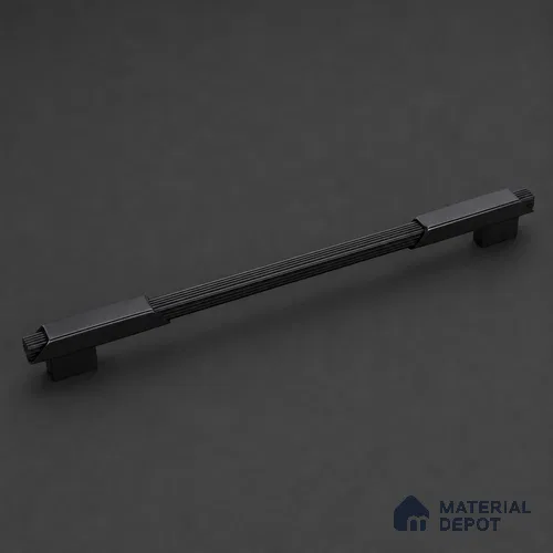 Ottr Aluminium Cabinet Handle HA 00182 B Black PVD Black Finish - 288mm | 2 Years Warranty