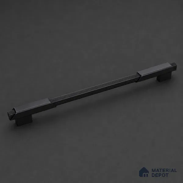 Ottr Aluminium Cabinet Handle HA 00182 C Black PVD Black Finish - 448mm | 2 Years Warranty