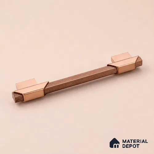 Ottr Aluminium Cabinet Handle HA 00182 I Rose Gold PVD Rose Gold Finish - 448mm | 2 Years Warranty